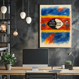 Vibrant Tribal Art Poster