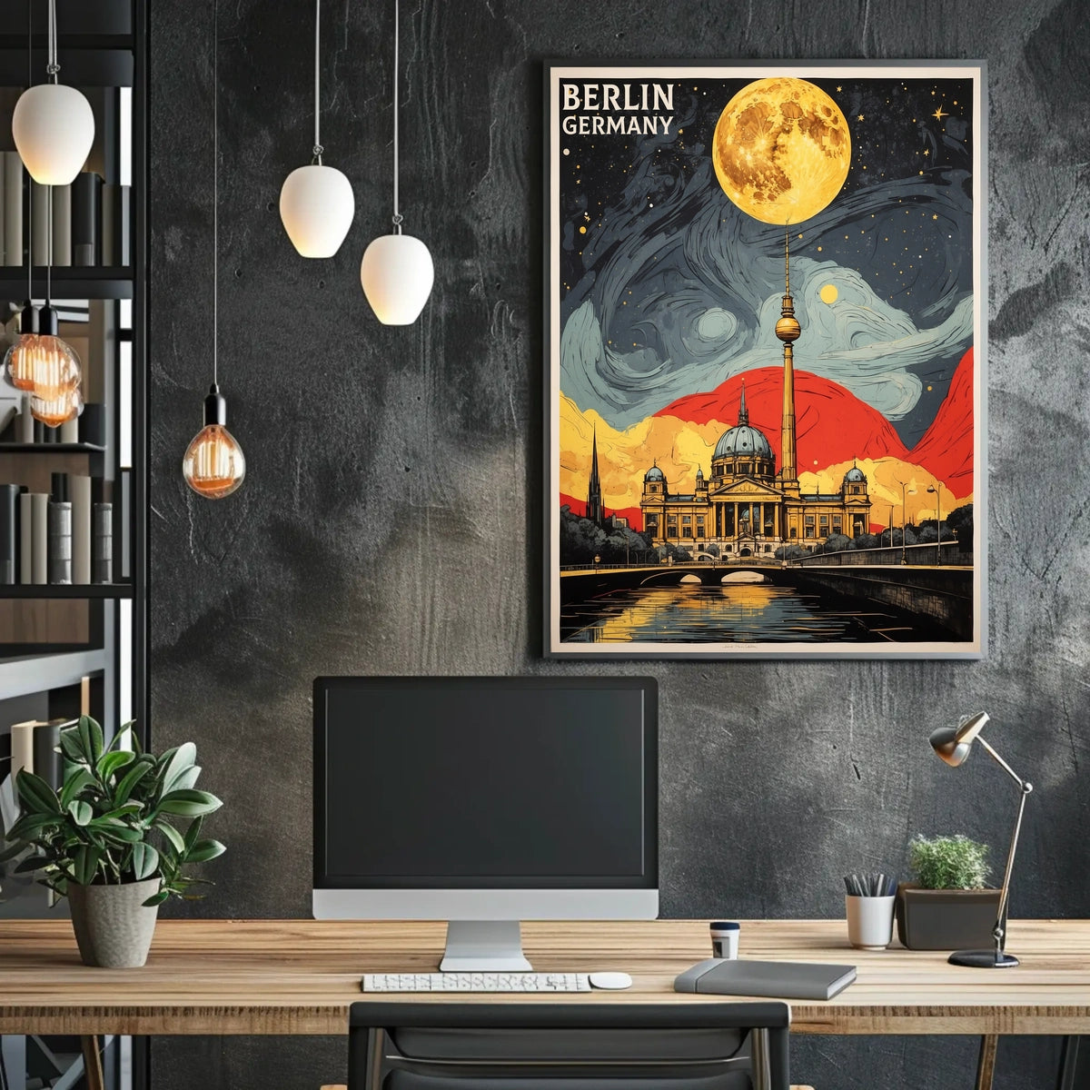 Berlin Nightscape Poster