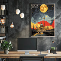 Berlin Nightscape Poster