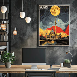 Berlin Nightscape Poster