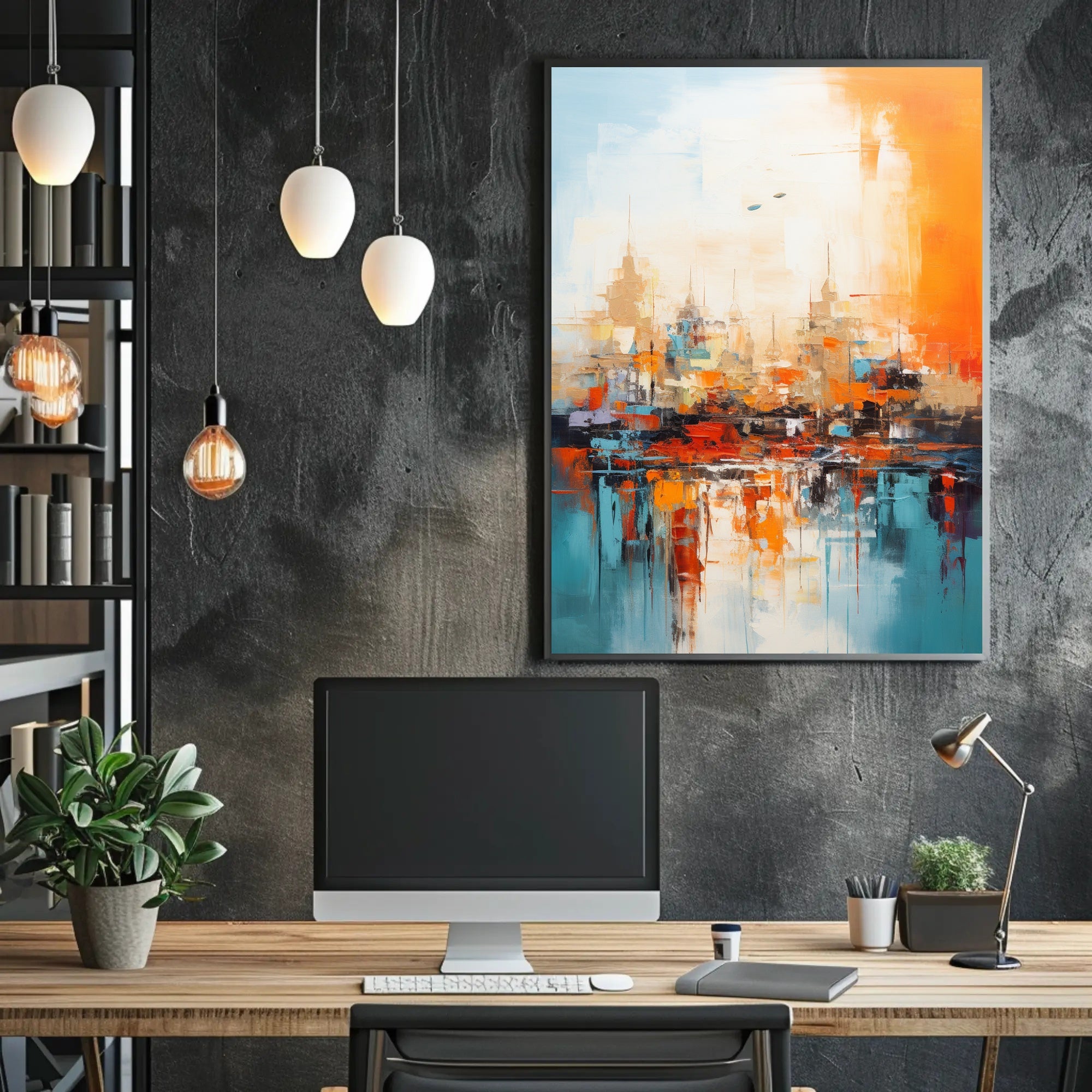 Abstract Cityscape Abstract Poster