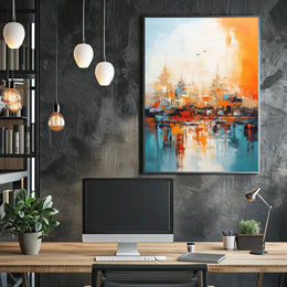Abstract Cityscape Abstract Poster