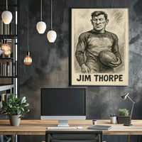 Jim Thorpe Athletic Icon Poster