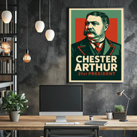 Chester Arthur 21st President Realism Collectors Poster