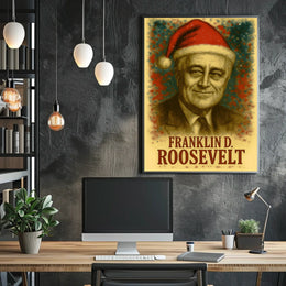 Franklin D. Roosevelt 32nd President of the United States Christmas SeriesPoster