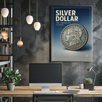 Silver Dollar The American Classic Poster PosterGoat