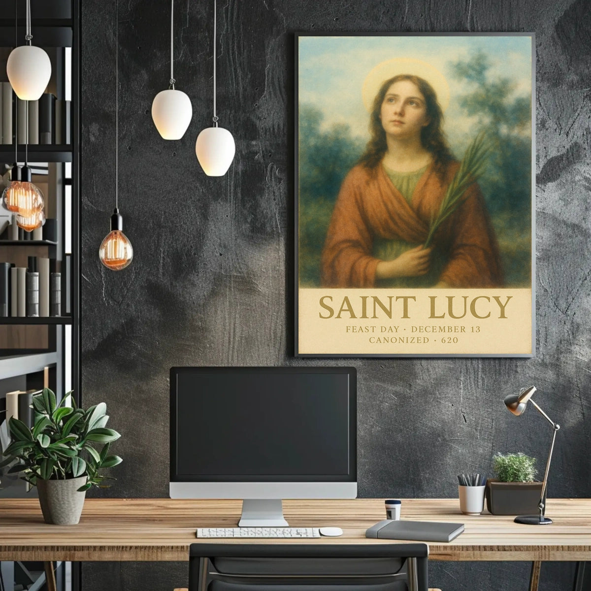 Saint Lucy Feast Day Poster