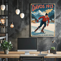 Davos 1913 – International Ice Sports Festival Poster PosterGoat