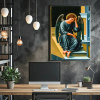 Contemplative Angel Poster