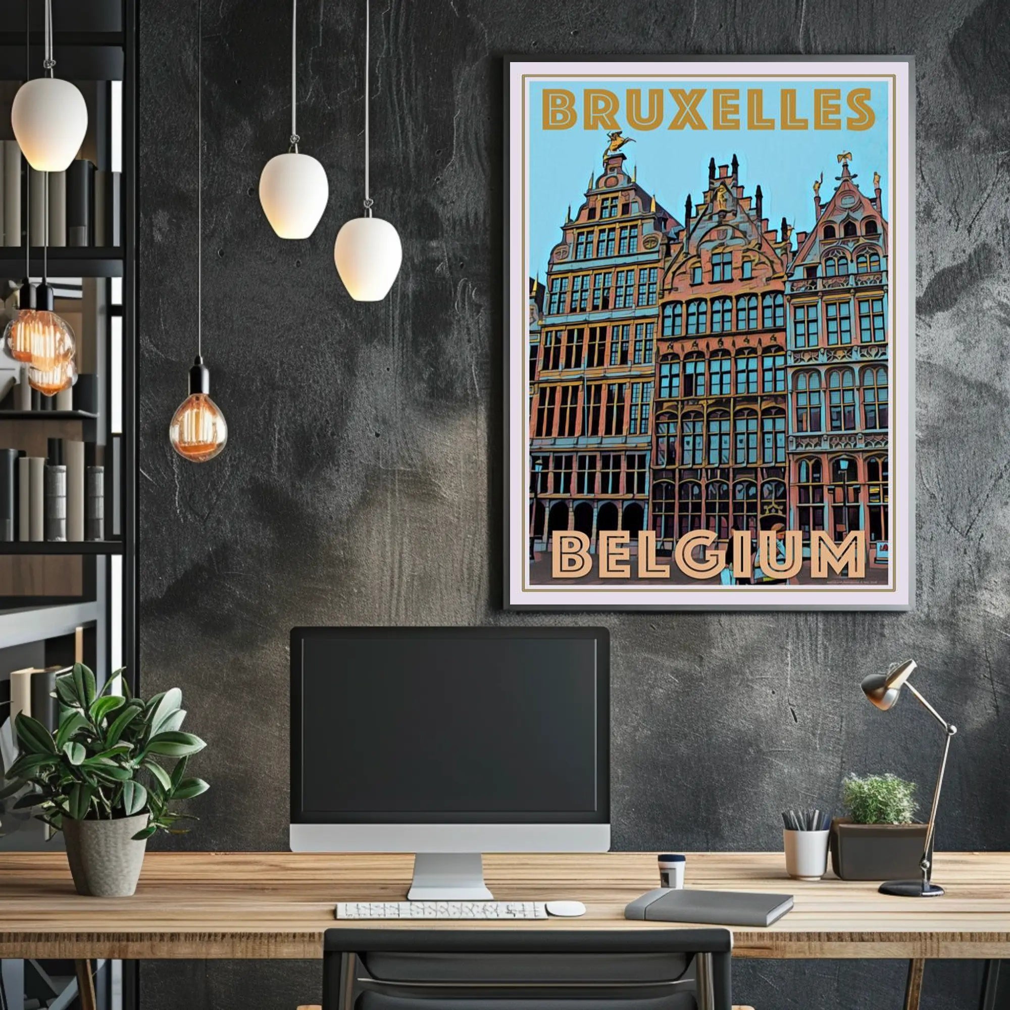 Brussels Architectural Heritage Celebration Cultural or Heritage Poster PosterGoat