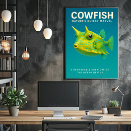 Cowfish NatureS Quirky Marvel Poster