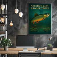 NatureS Gem Brook Trout Poster