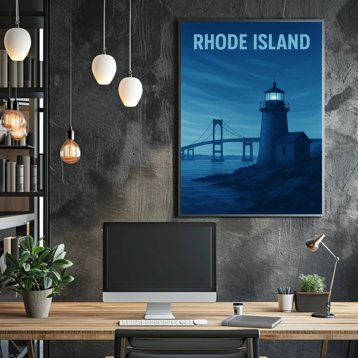 Rhode Island Coastal Scene Poster