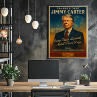 Jimmy Carter Legacy Vintage Presidential Poster