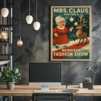 Mrs. Claus Hosts a Reindeer Fashion Show Poster