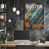 Boston Scenic Wanderlust Minimalist Poster