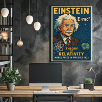 Albert Einstein Nobel Prize In Physics Poster