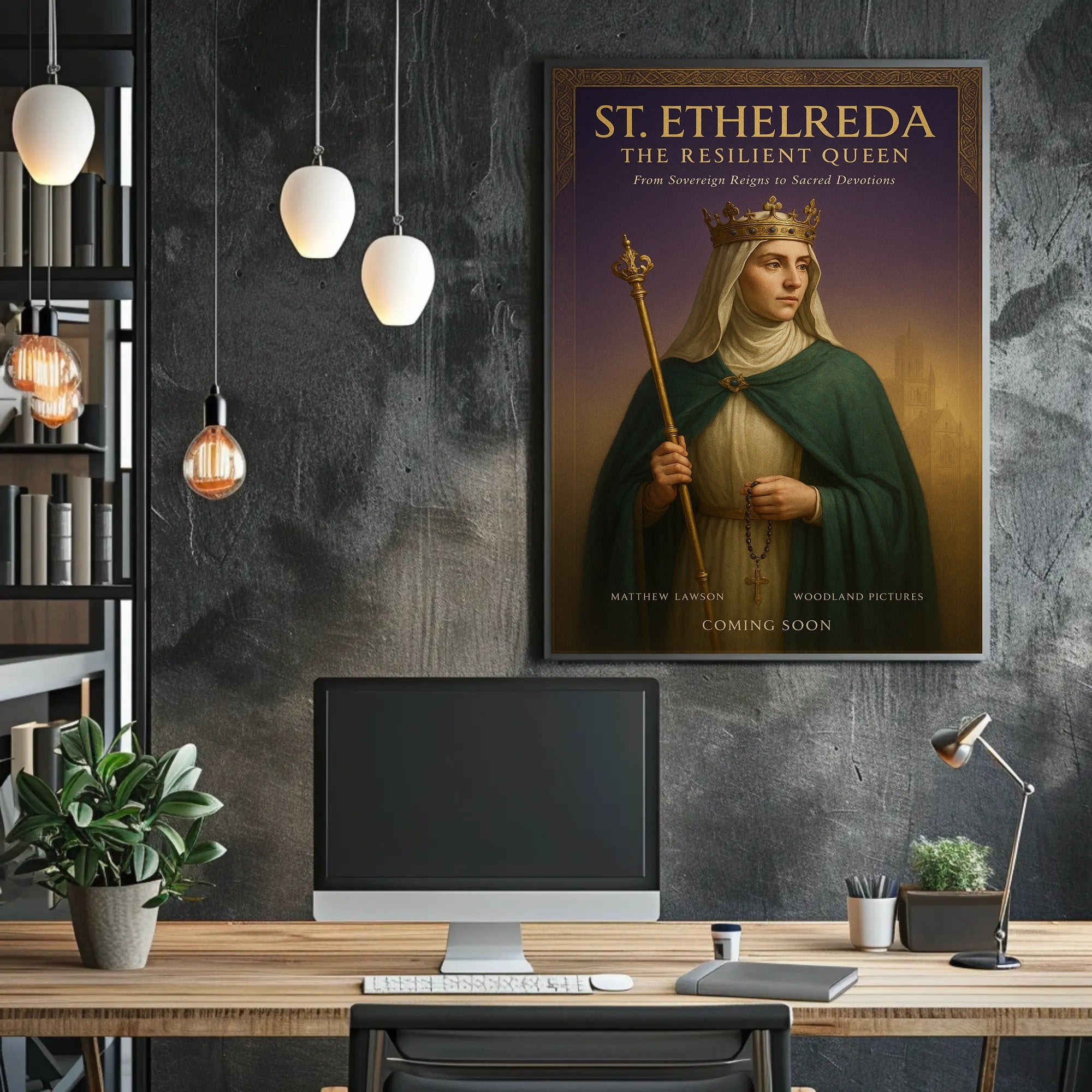 St. Etheldreda The Resilient Queen Poster