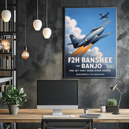 The Jet That Sang Over Korea Poster PosterGoat