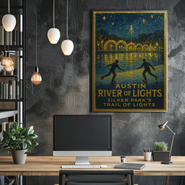 Austin River Of Lights Poster