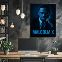 Malcolm X Portrait Poster