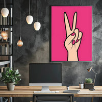 Peace in Pink Poster