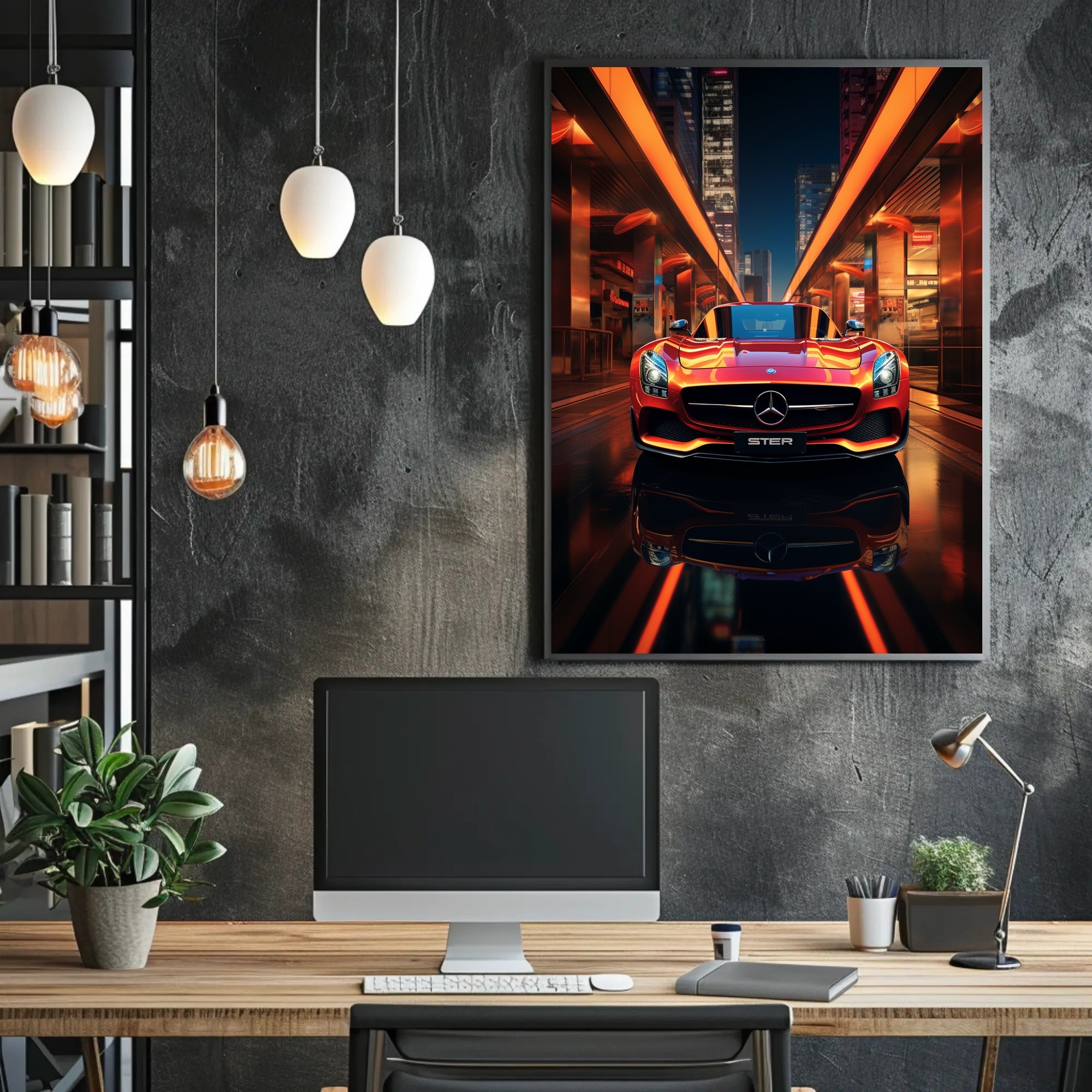Urban Elegance on Wheels Poster PosterGoat
