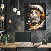 Cosmic Kitten Adventure Poster