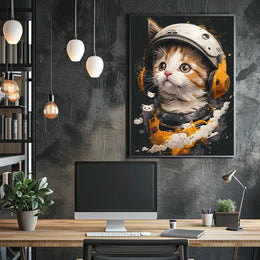 Cosmic Kitten Adventure Poster