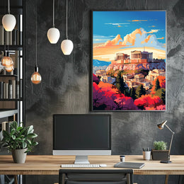Acropolis of Athens Inspires Cultural or Heritage Poster
