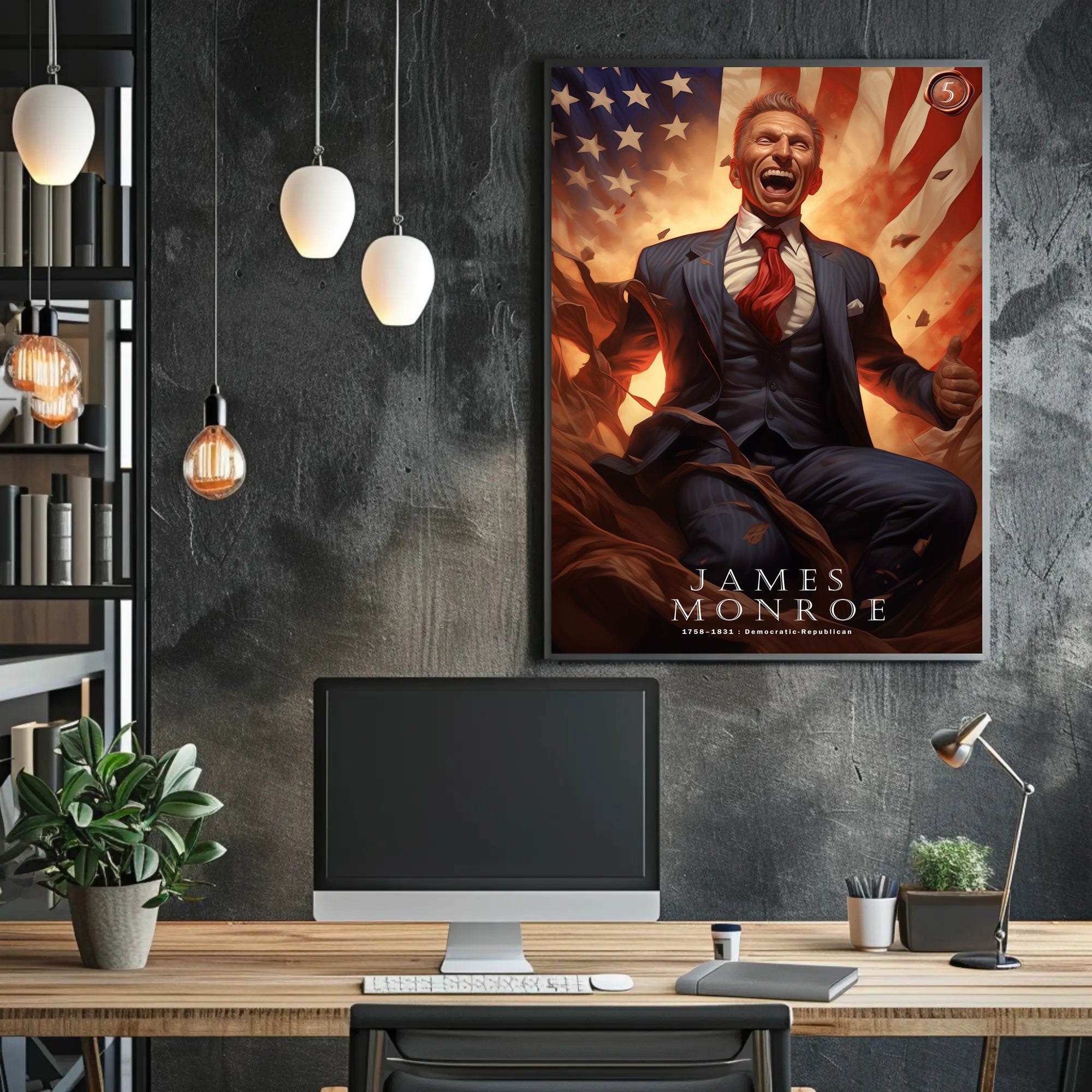 James Monroe: A Patriotic Legacy Poster