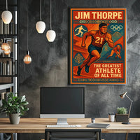 Jim Thorpe Legendary Athlete Poster