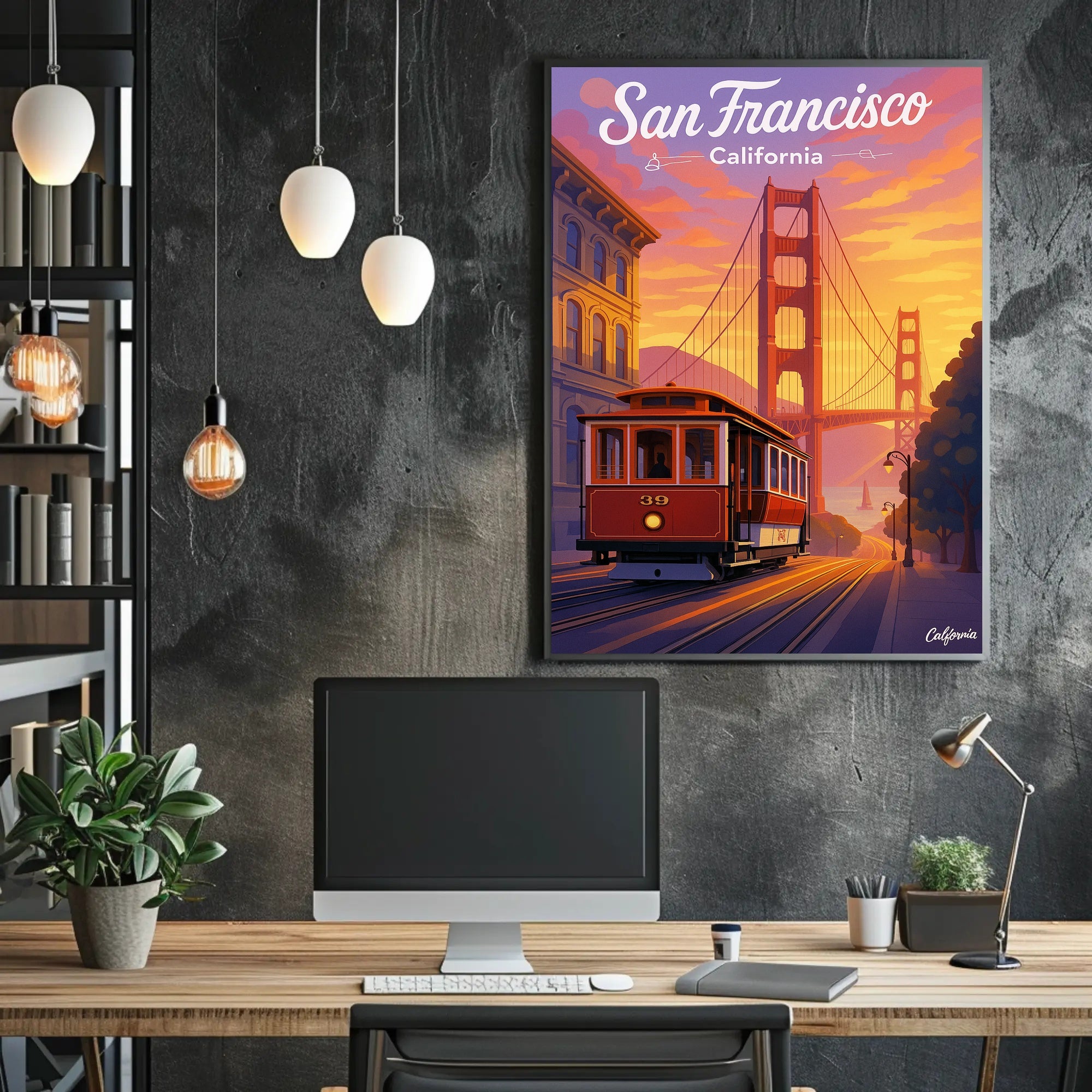 San Francisco California Dream Poster PosterGoat