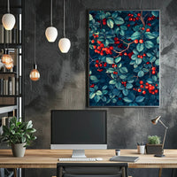 Vibrant Foliage and Berries Wall Art
