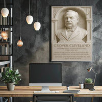 Grover Cleveland 24th President Wall Art Print PosterGoat