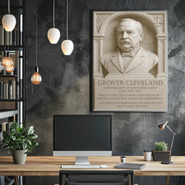 Grover Cleveland 24th President Wall Art Print PosterGoat