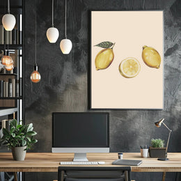 Lemons in Art Poster