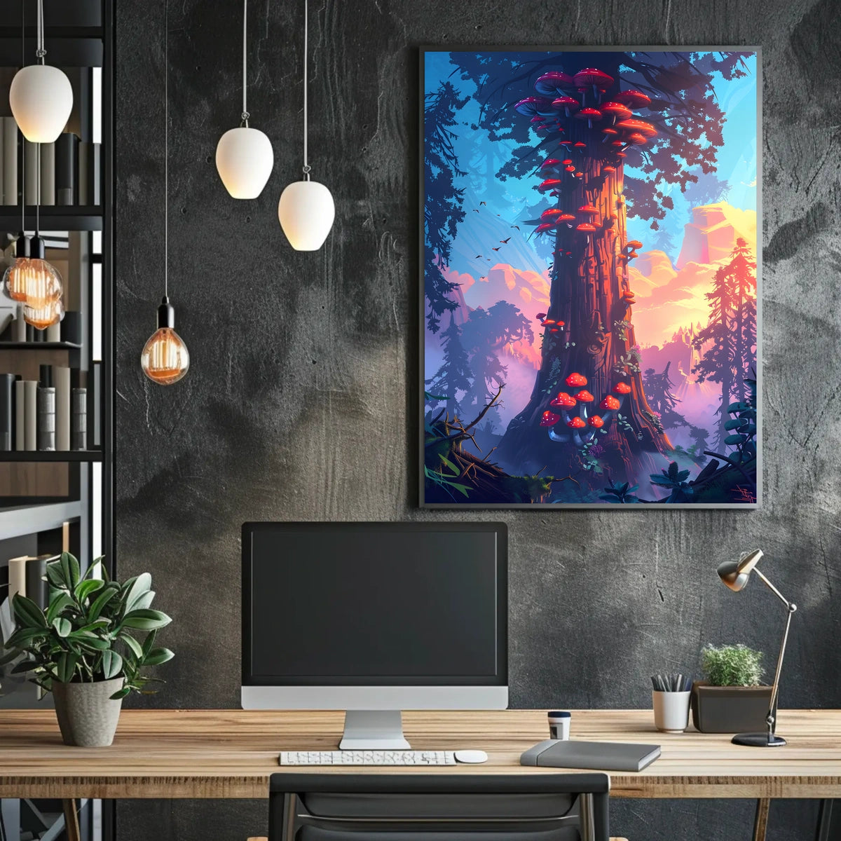 Enchanted Forest Tower Poster