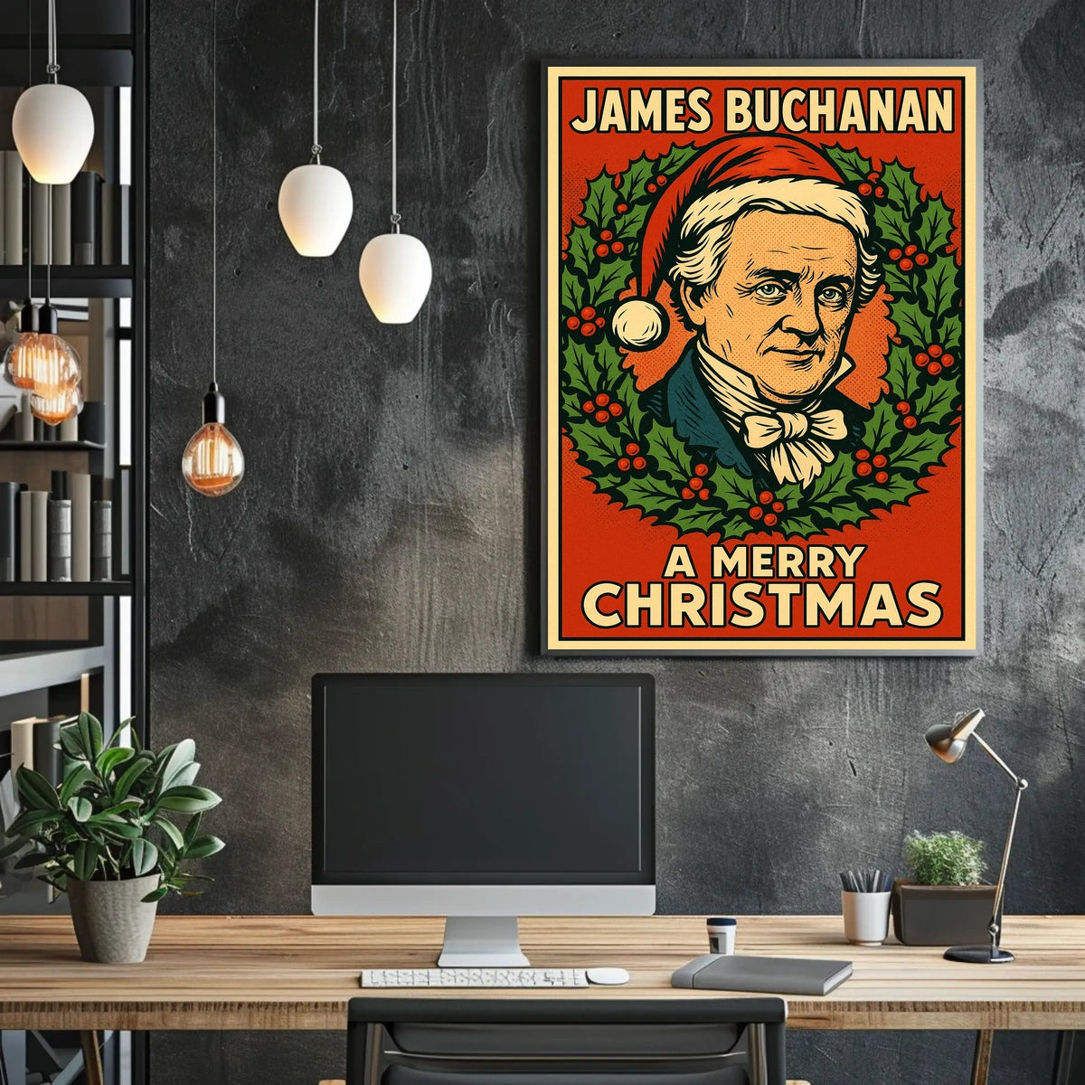 James Buchanan A Merry Christmas Poster