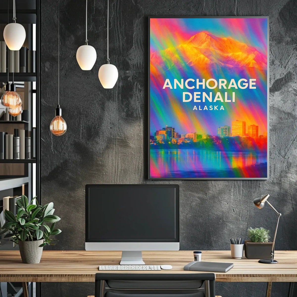 Anchorage and Denali Alaska Poster