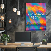 Anchorage and Denali Alaska Poster