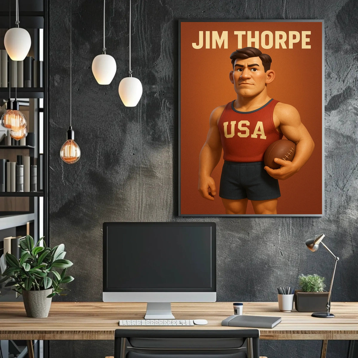 Jim Thorpe Tribute Poster