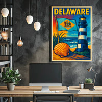 Delaware Coastal Charm Poster