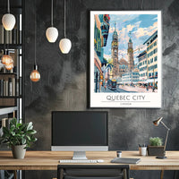 Quebec City Charm Poster PosterGoat