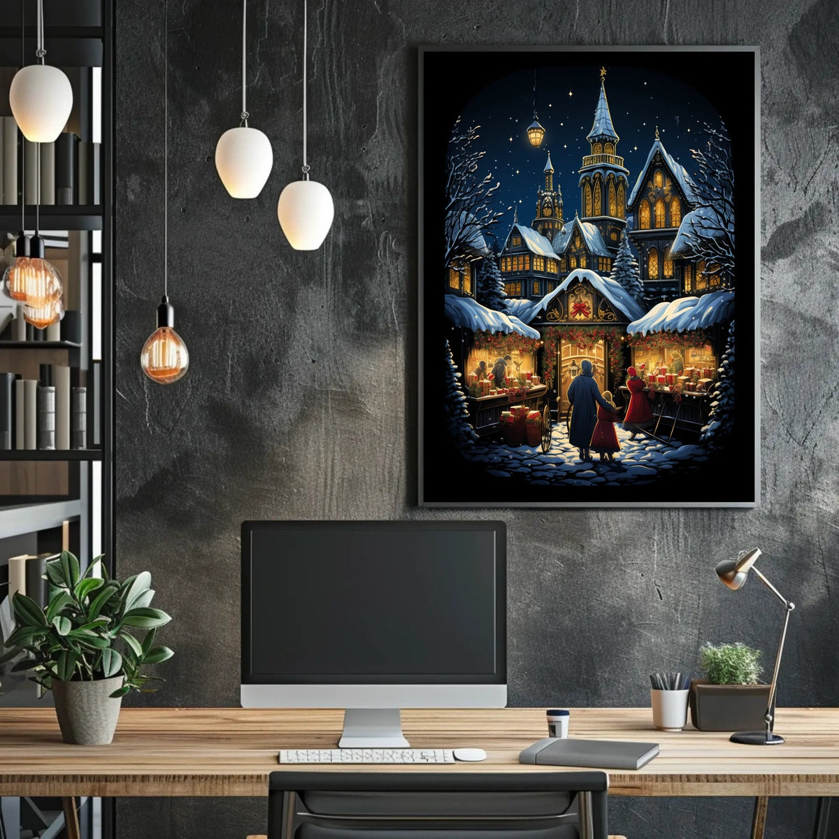 Enchanted Winter Market Poster