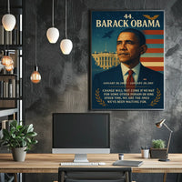 Barack Obama Leadership Iconic Historical or Presidential Poster