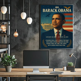 Barack Obama Leadership Iconic Historical or Presidential Poster