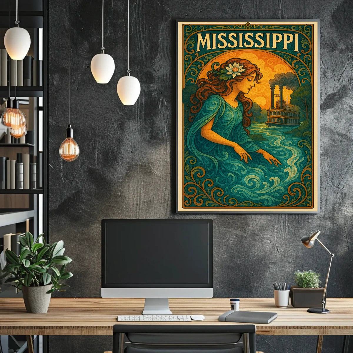 Mississippi River Spirit Poster