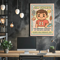 Celebrating a Legendary Athlete Jim Thorpe Poster