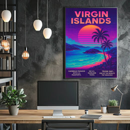 Virgin Islands Caribbean Paradise Poster